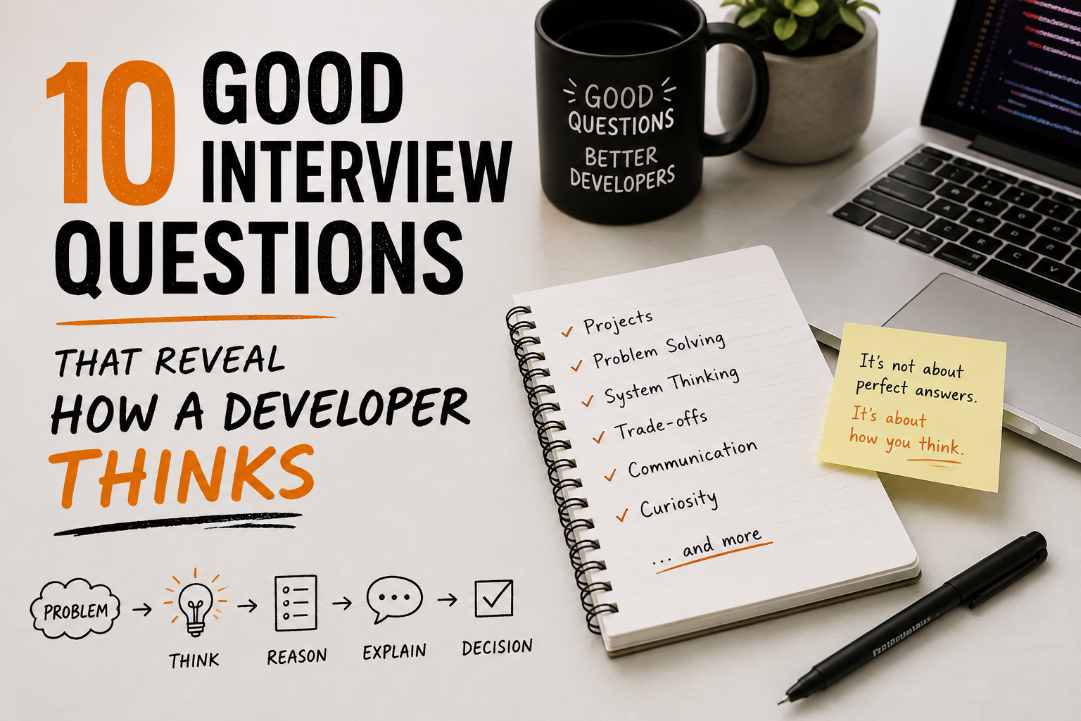 10 good interview questions that reveal how a developer thinks