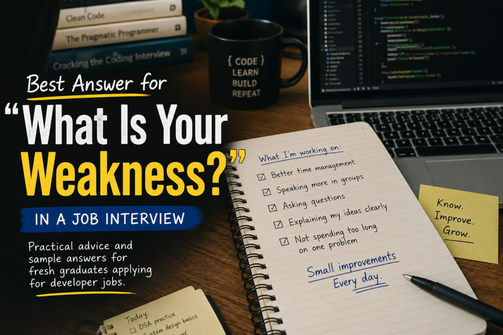 Best Answer for “What is your Weakness?”